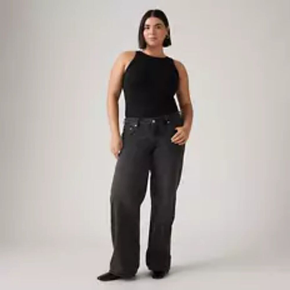 Levi‎ 569 Women's Black Loose Straight Fit Jeans